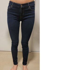 7 For All Mankind Low-Rise Skinny Jeans